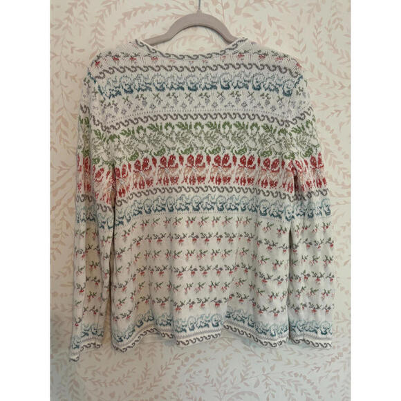 Vintage 90's Appleseed's Petites Colorful Knit Cardigan - Picture 8 of 8